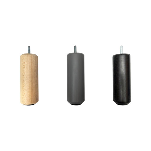 Lot de 4 pieds de sommier cylindriques - Margot