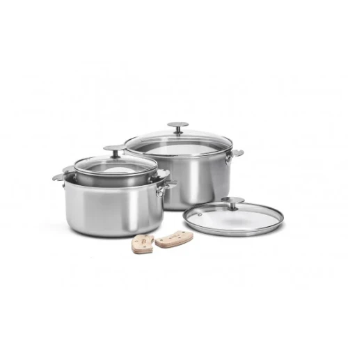BATTERIE 7 PIÈCES INOX ALCHIMY LOQY - DE BUYER