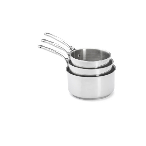 LOT 3 CASSEROLES INOX MILADY - DE BUYER