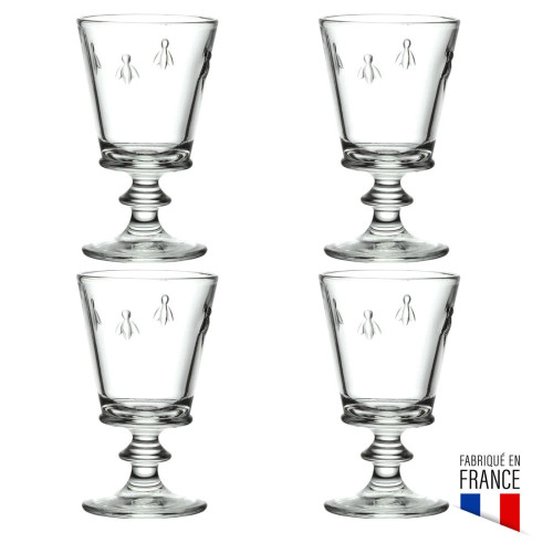 4 verres à vin ABEILLE - La Rochère
