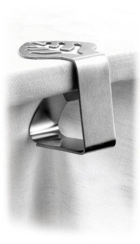 4 PINCES A NAPPE INOX - LACOR