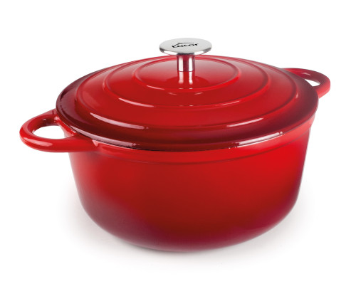 COCOTTE EN FONTE EMAILLEE - RED COLLECTION - LACOR