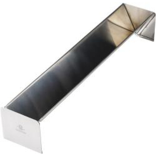 Gouttière à bûche inox triangulaire 50x9x7.5 cm - MATFER