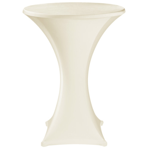 Housse extensible blanche pour mange-debout