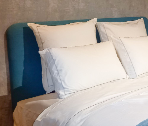 2 Taies d'oreiller bourdon gris - Courchevel