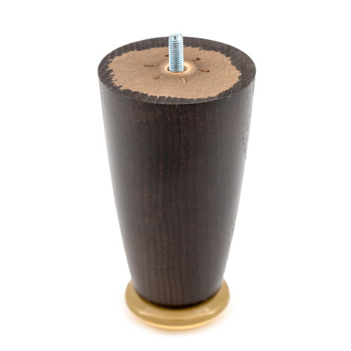 LOT DE 4 PIEDS DE SOMMIER CONE WENGE